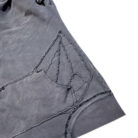 Y2K Volcom Grey Hoodie with Patch Logos - Size L - Picture 3 of 7